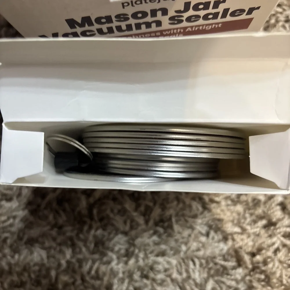 Plateful Electric Mason Jar Vacuum Sealer Kit Wide Mouth and Regular Mouth Jars
